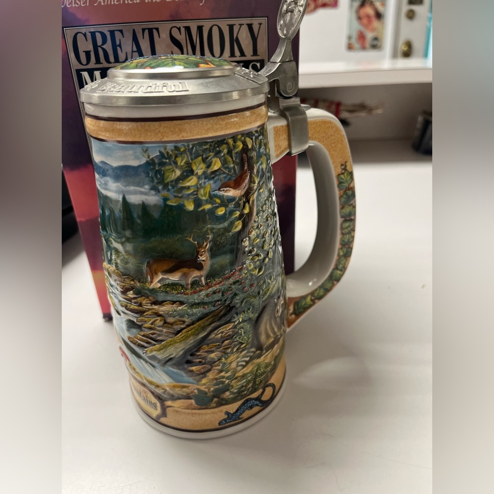 1997 Budweiser America The Beautiful Series,“Great Smoky Mountains” Lidded Stein